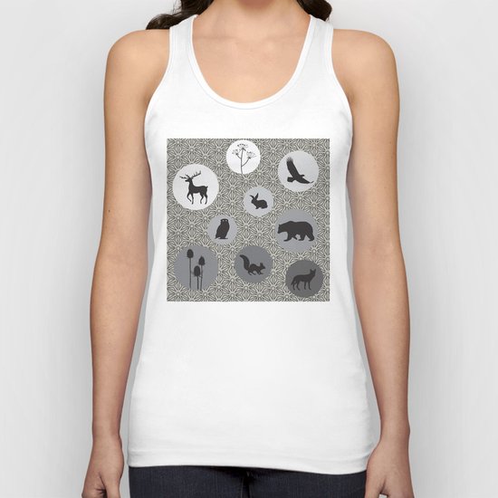 Animals Of The Woods Unisex Tank Top