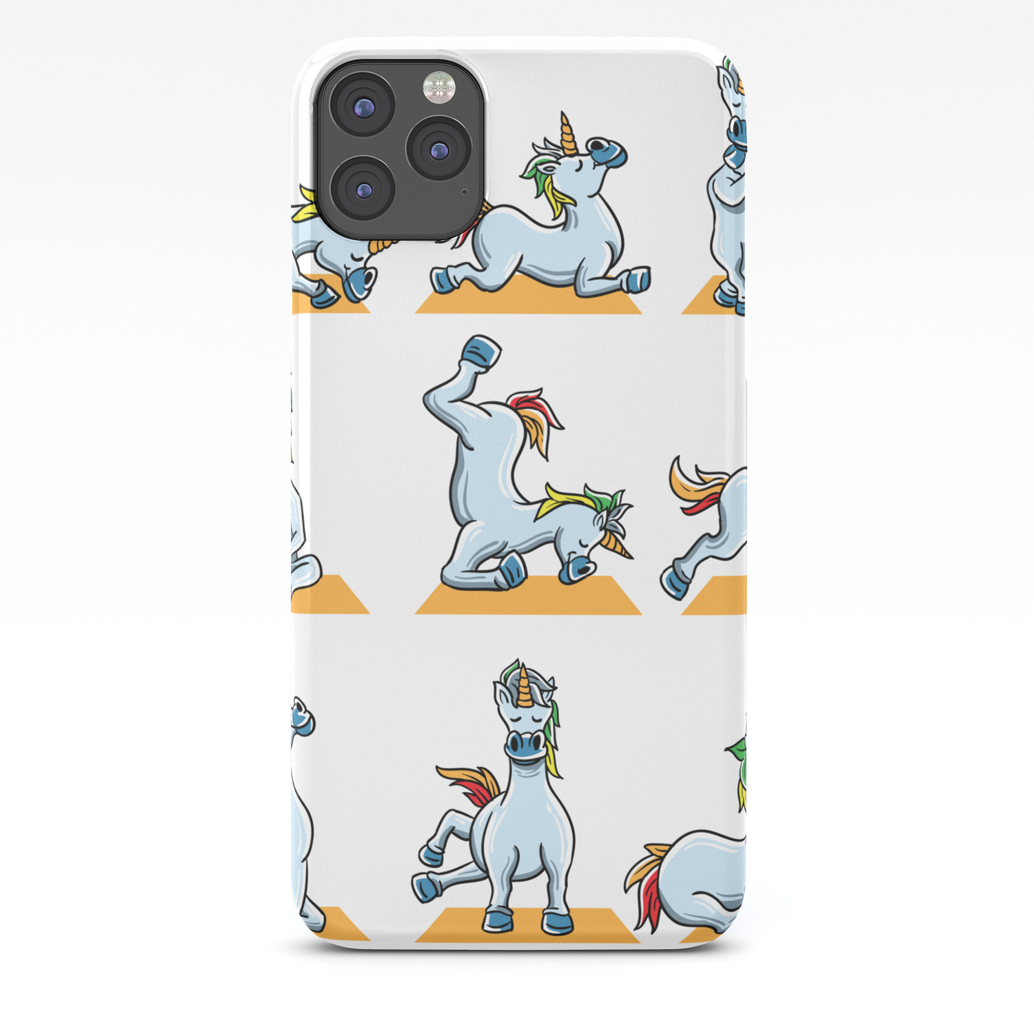 Unicorn Yoga Poses Shirt Namaste Funny Yoga Zen Iphone Case By