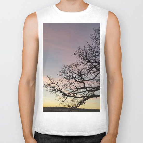 Subtle savanna sunset - Pheasant Branch Conservancy Biker Tank