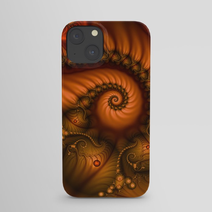 Warmth, abstract Fractal Art iPhone Case