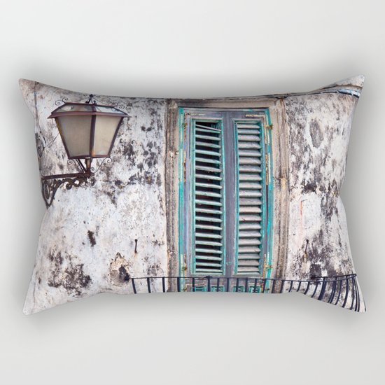 Medieval Sicilian Facade Rectangular Pillow