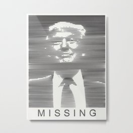 Missing: Trump Metal Print | Hatching, Ink Pen, President, 2016, 45, Donnie, Pop Art, Election, 2017, Trump 