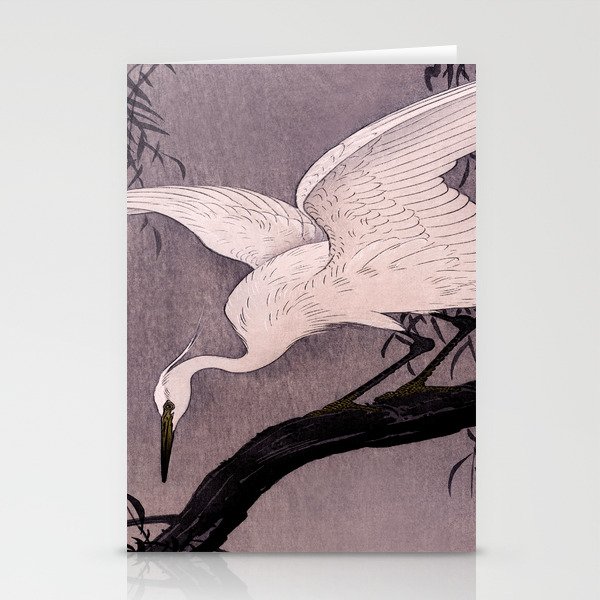 Heron Traditional Japanese Wildlife Stationery Cards