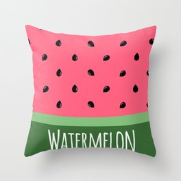 Summer Watermelon Throw Pillow