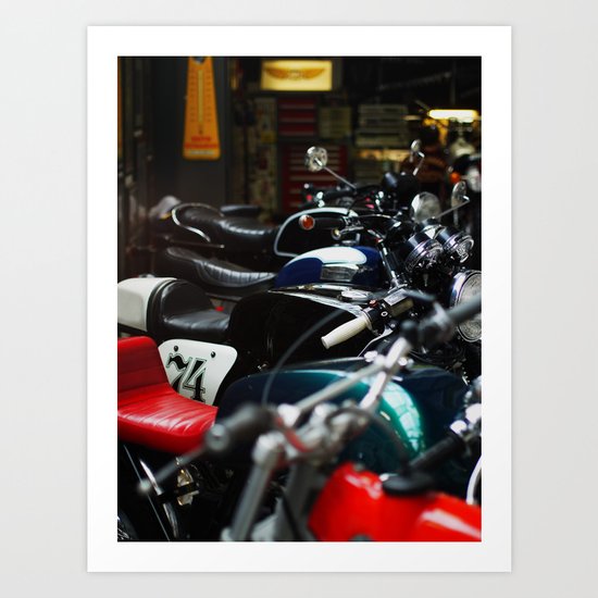 Motorcycles Art Print