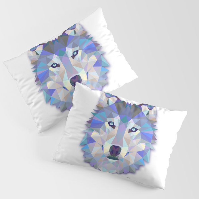 Colorful Wolf Pillow Sham