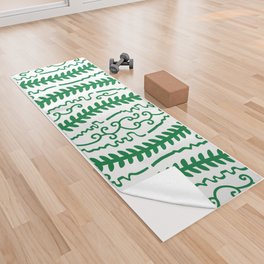 The leaves pattern 11 Yoga Towel