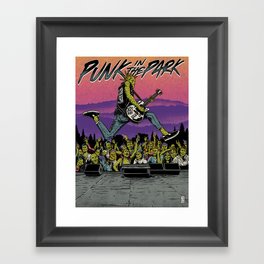 PUNK IN THE PARK Framed Art Print
