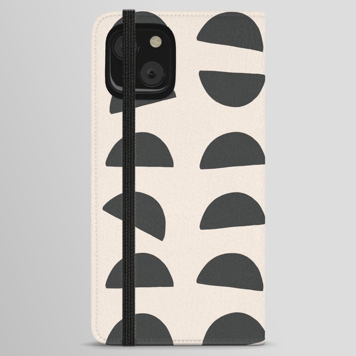 Mid-Century Modern Abstract Composition iPhone Wallet Case