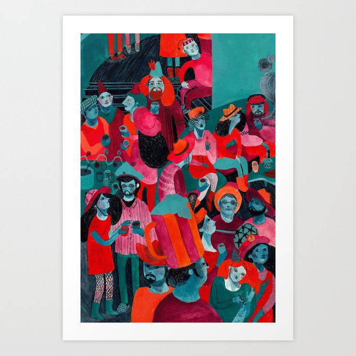 In the mood for hats. Art Print