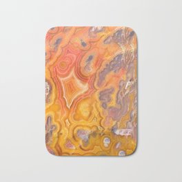 Mexican crazy lace agate pattern Bath Mat | Collage, Agate, Gem, Summery, Rock, Warm, Coyamitoagate, Crazylace, Lava, Flames 