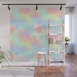 Pretty Holographic Glitter Rainbow Wall Mural
