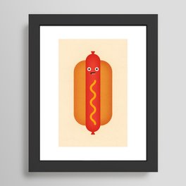 Hot Dog Framed Art Print