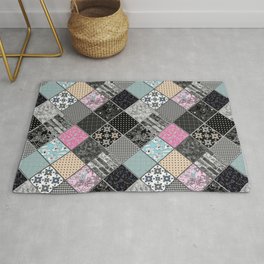 Rustic patchwork, Granny pattern, rustic, patchwork, fashion Rug | Fashion, Multicolored, Digital, Folklore, Popular, Pattern, Ethnic, Rustic, Graphicdesign, Rusticpatchwork 