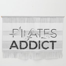 Pilates poses in PILATES word Wall Hanging