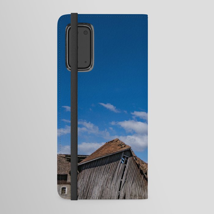 Windmill and barn, New and old Android Wallet Case