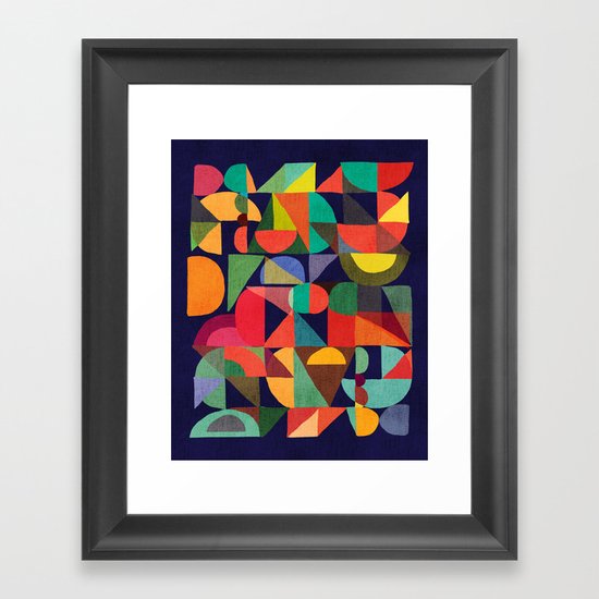 Color Blocks Framed Art Print