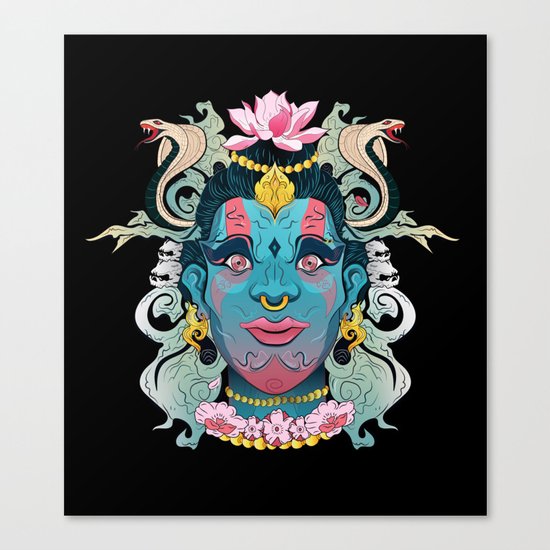 Hindu God Shiva Canvas Print
