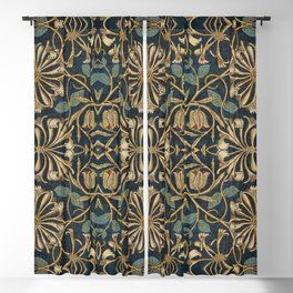 William Morris Arts & Crafts Pattern #11 Blackout Curtain