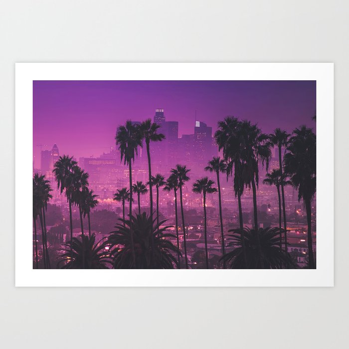 Los Angeles Synthwave Art Print