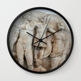 Augustus and Victory Sebastion Relief Classical Art Wall Clock