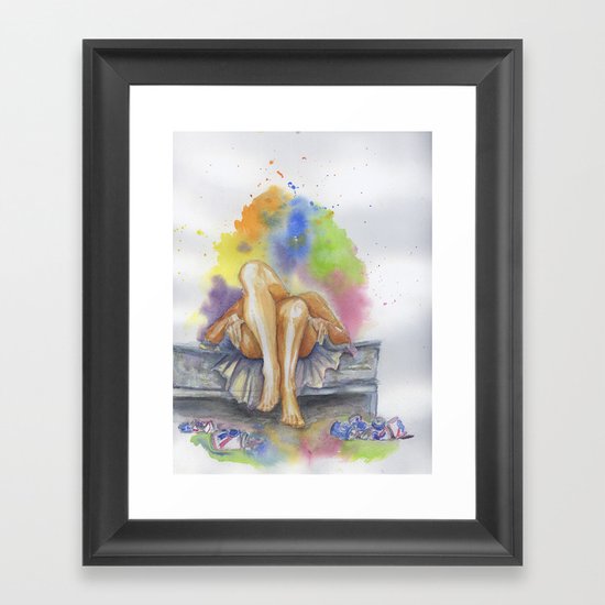Last Night is a Blur Framed Art Print