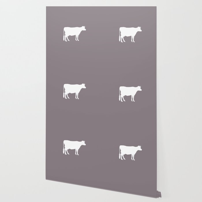 Cow: Purple Lavender Wallpaper by jsdavies | Society6
