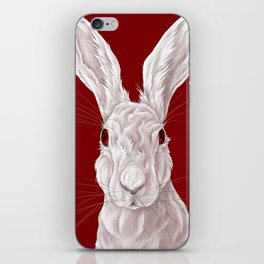 Red Rabbit  iPhone Skin