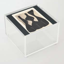 Modern Abstract Woman Body Vases 10 Acrylic Box