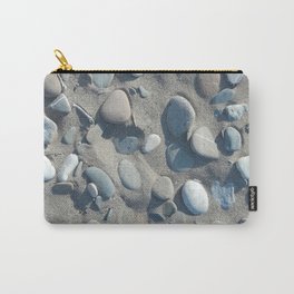 Geometry of life vol. 65 Carry-All Pouch | Greece, Beach, Vacation, Digital, Sand, Photo, Peddles, Color, Rock 
