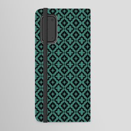 Green Blue and Black Ornamental Arabic Pattern Android Wallet Case