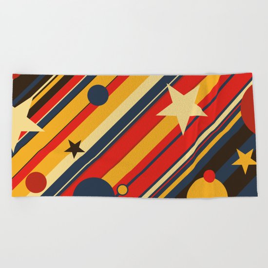 Retro Beach Towel