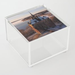 Viks Castle in December, Sweden Acrylic Box