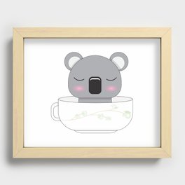 E-koala-tea Recessed Framed Print
