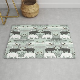 Rhino and friends do Lunch Rug