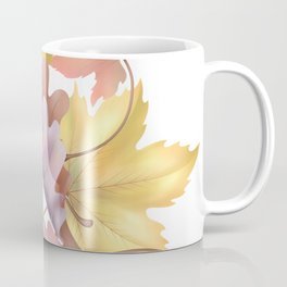 Early Autumn Falling Leaves Coffee Mug