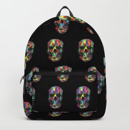 skulls pattern Backpack | Black, Concept, Skull, Scary, Coloredpencil, Bones, Printmaking, Sketch, Dead, Digital 