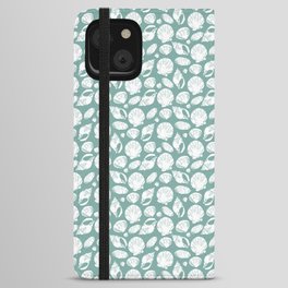 Shells . Teal iPhone Wallet Case