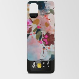 floral bloom abstract painting Android Card Case | Watercolor, Digital, Acrylic, Soft, Blush, Painting, Curated, Romantic, Pastel, Modern 