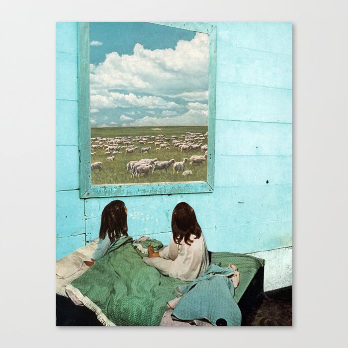 COUNT SHEEP by Beth Hoeckel Canvas Print