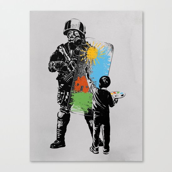 Turmoil Paint Canvas Print