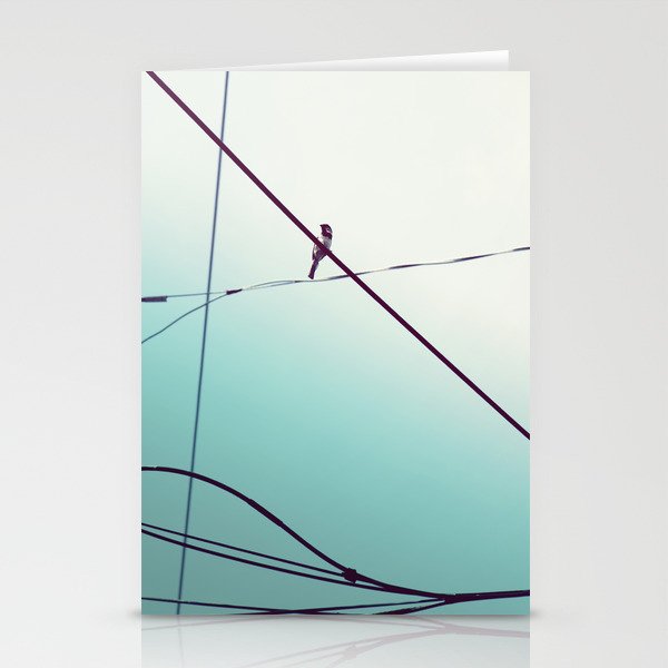 bird on a wire Stationery Cards