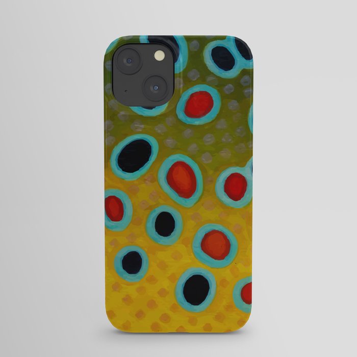 Brown Trout Fly Fishing iPhone Case by letourneau41