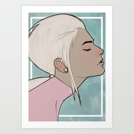 Woman Art Print | Illustration, Digital 