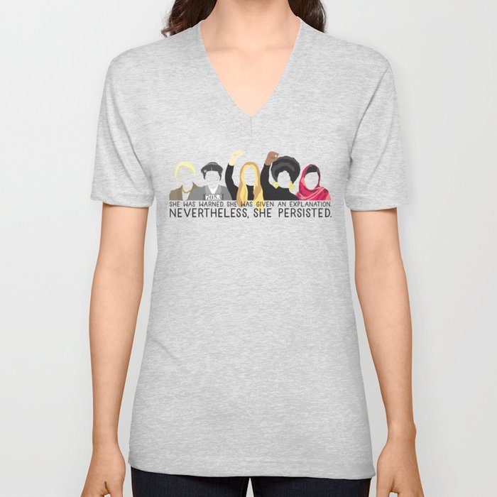 Nevertheless, She Persisted. Unisex V-Ausschnitt Nevertheless, She Persisted. Unisex V-Ausschnitt