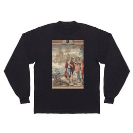 Antique 17th Century 'Leander' English Tapestry Long Sleeve T-shirt