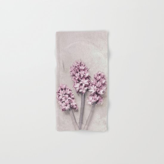 Beautiful Pink Hyacinths Hand & Bath Towel
