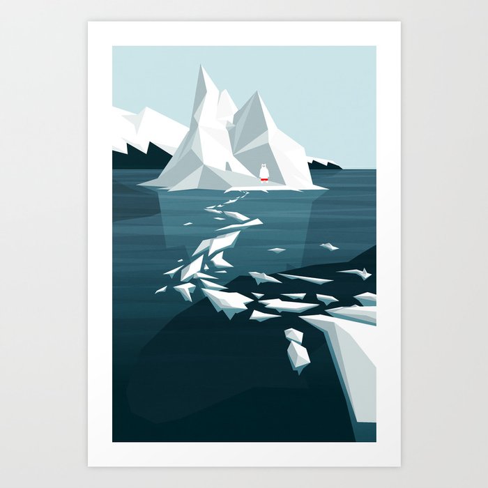 Discover the motif MAYBE TODAY I'LL BE BRAVE ENOUGH by Yetiland as a print at TOPPOSTER