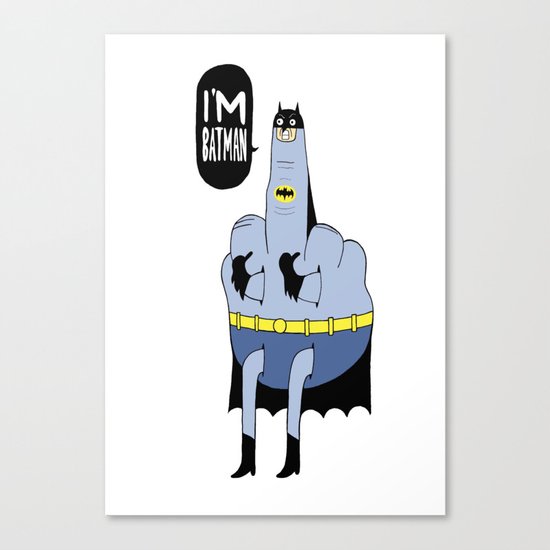 I'm Bat Man Canvas Print
