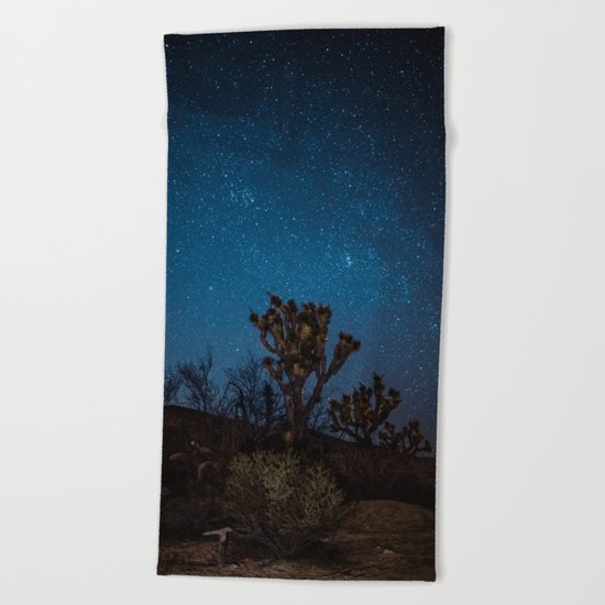 Midnight Stars at Joshua Tree Beach Towel